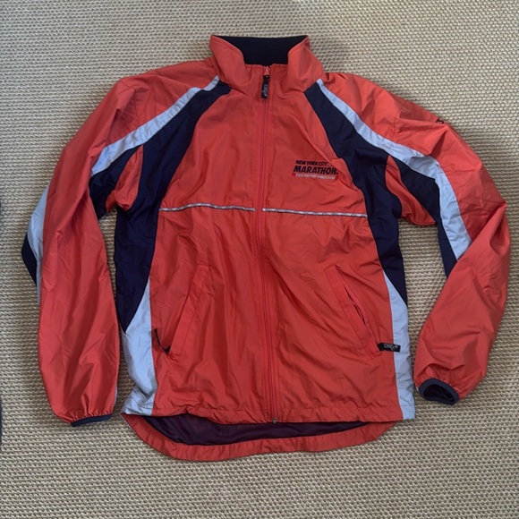vintage Y2K ASICS New York City marathon jacket M - Picture 1 of 8